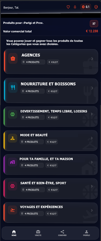 Sélection des Intérêts